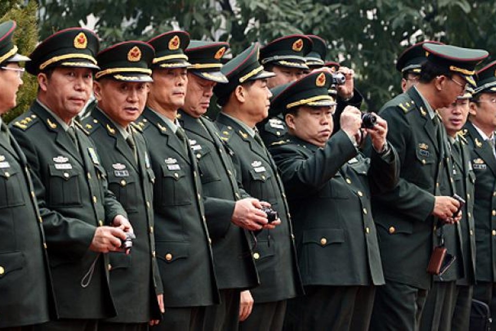 China’s armed forces are battling a major corruption problem, according to watchdog Transparency International. Photo: EPA