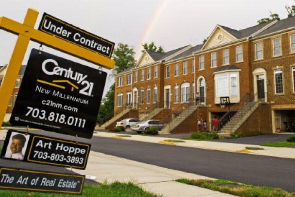 A community of townhomes in Centreville, Virginia, in eastern United States. Photo: AFP
