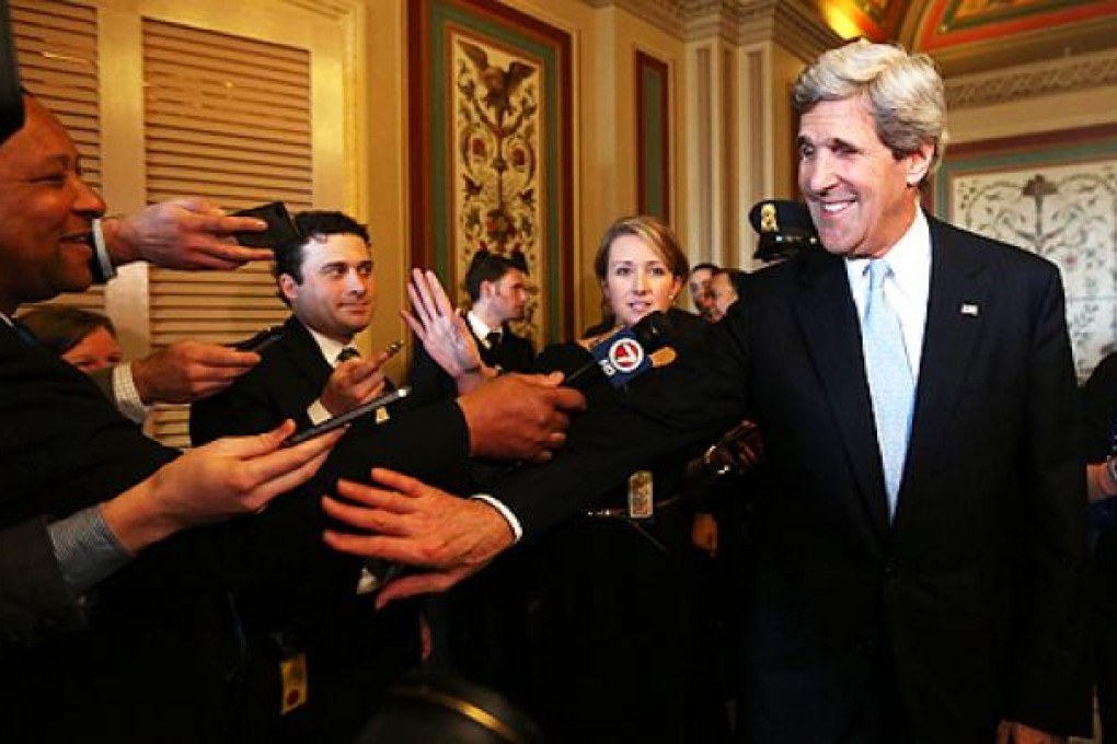 The US Senate voted 94-3 in favour of veteran lawmaker John Kerry. Photo: AFP