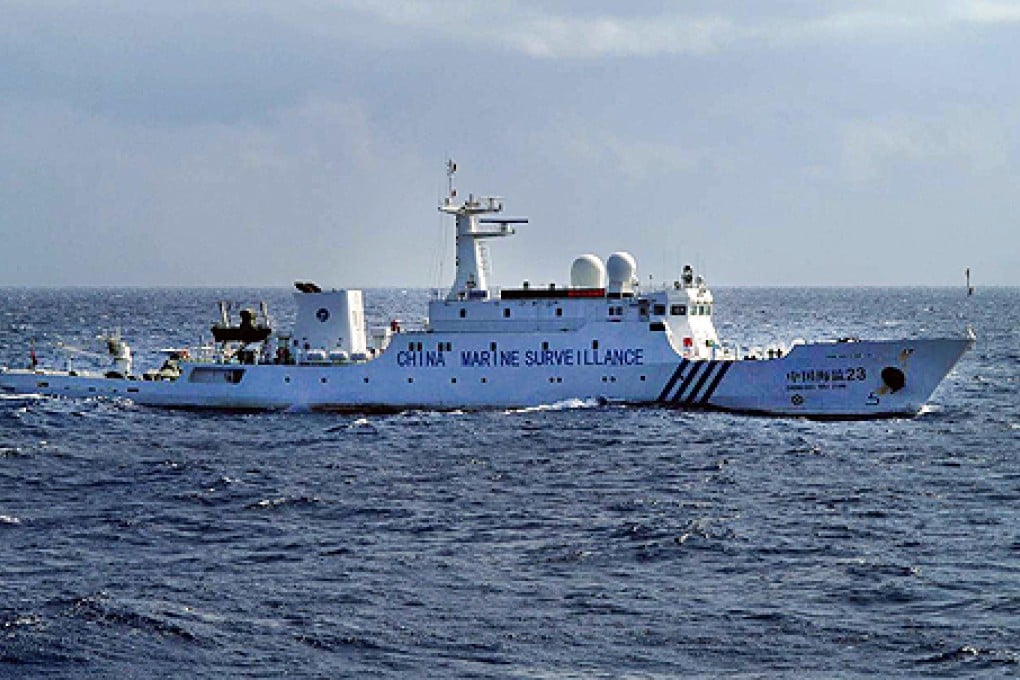 A Chinese marine surveillance ship in disputed waters on January 19. Photo: AFP