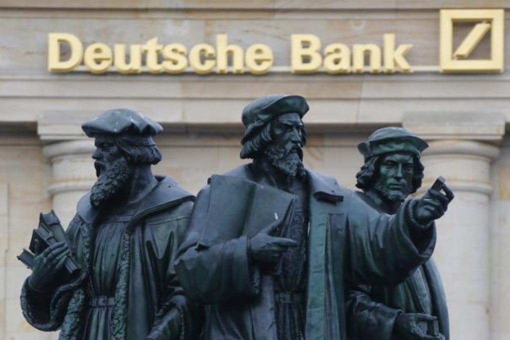 Litigation and restructuring charges have pushed Deutsche Bank into a fourth-quarter loss of €2.17 billion. Photo: Reuters