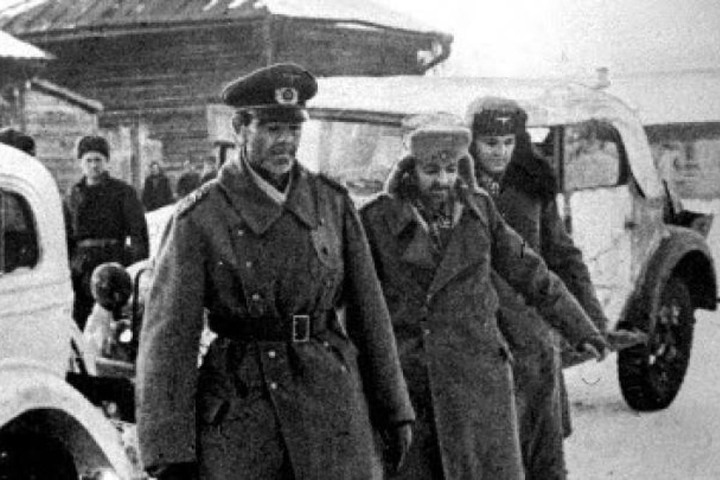 Captured German Field-Marshal Paulus (left) and his staff in a 1943 at Stalingrad. Russia is to celebrating the 56th anniversary of the battle which ended in a victory for Soviet troops. Photo: Reuters