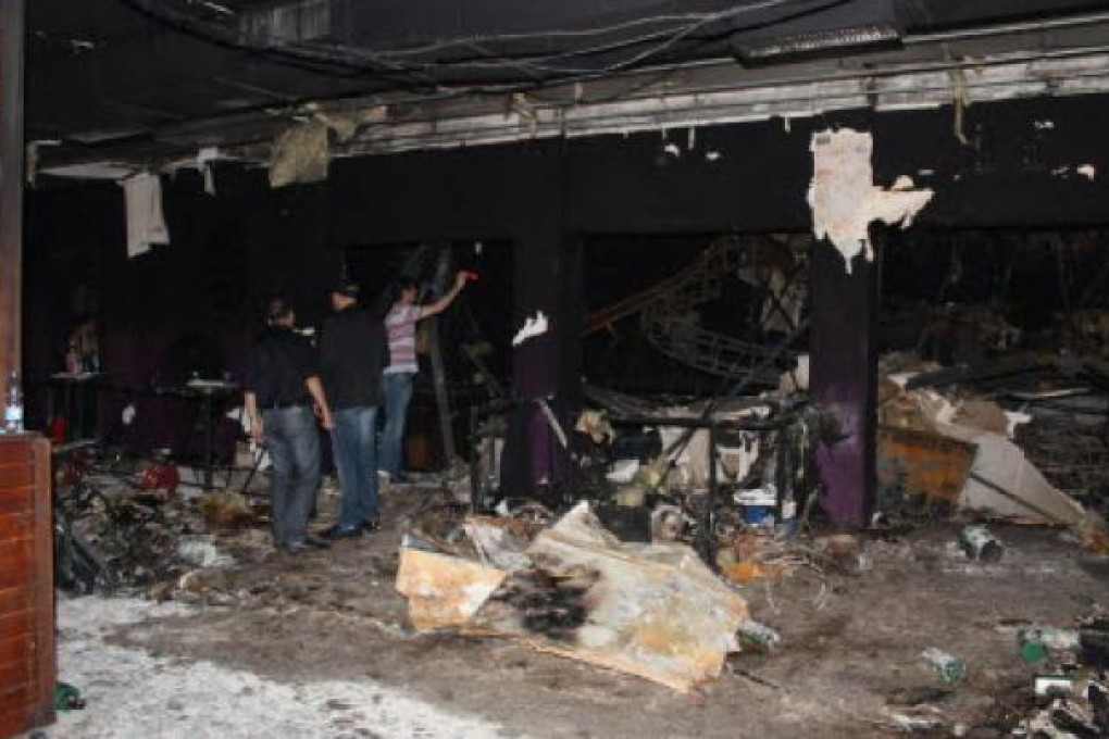 The interior of the 'Kiss' nightclub after the recent fire in Santa Maria city, 86km from Porto Alegre, Rio Grande do Sul. Photo: EPA