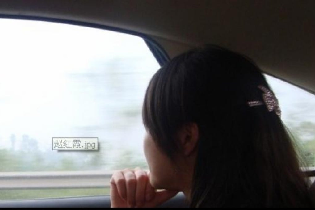 The woman believed to be Zhao Hongxia, as posted on Sina Weibo. Photo: SCMP Pictures