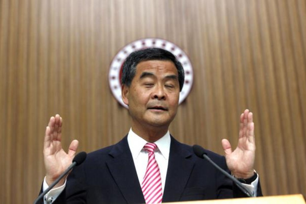 Chief Executive Leung Chun-ying. Photo: AP
