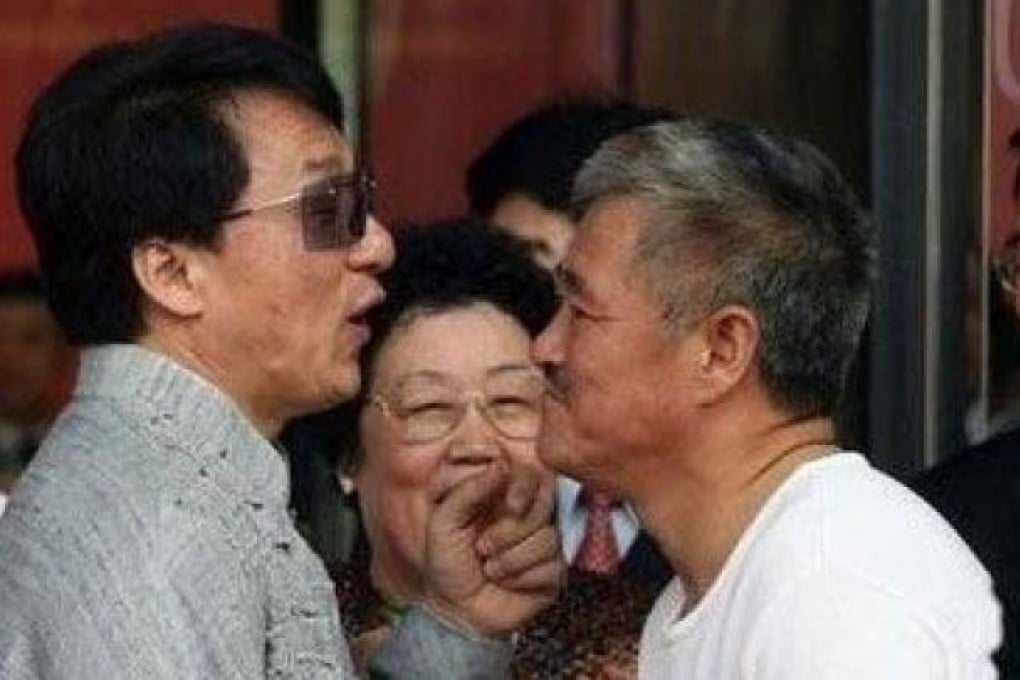 Jackie Chan (left). Picture: SCMP/ Weibo