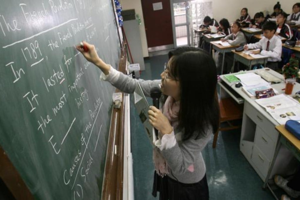 King Ling pupils use English in some classes. Photo: David Wong