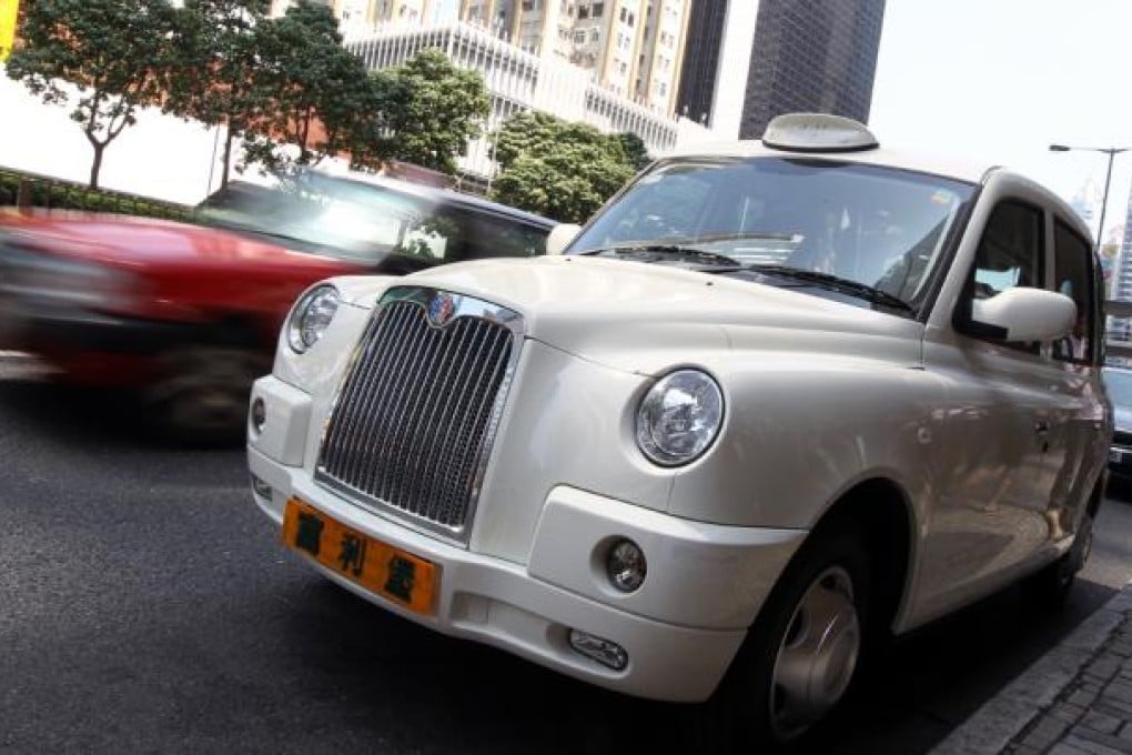 The China-made London Taxi Manganese Bronze. Photo: Sam Tsang