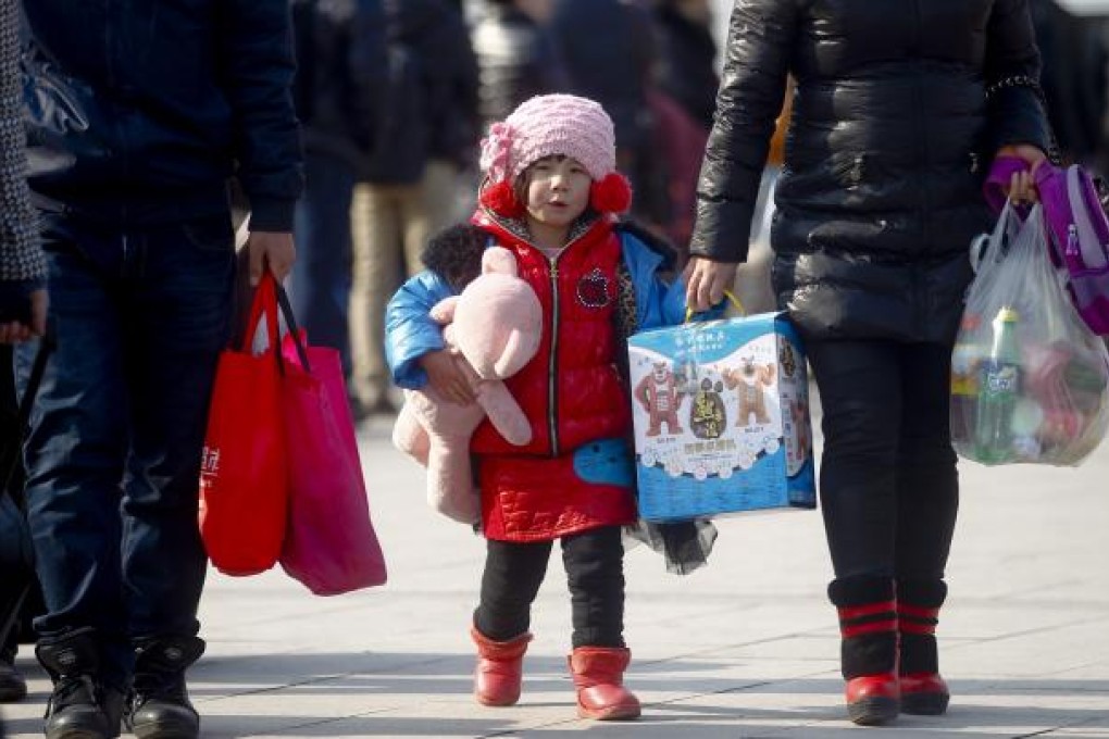 Beijing's top family planning official recently dismissed speculation that the one-child policy will be scrapped this year. Photo: EPA
