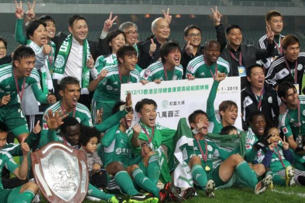 Senior Shield was a hollow victory for Wofoo Tai Po, as the tournament has been devalued by HKFA's introduction of the new Super Cup. Photo: K. Y. Cheng