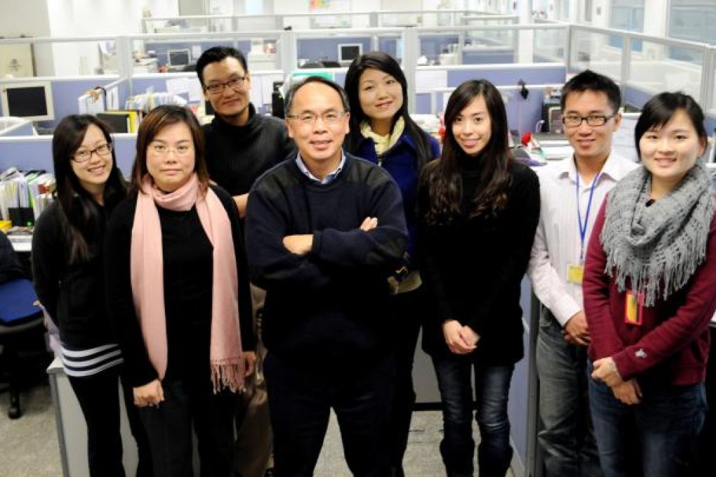 Dr Paul Yip and colleagues at HKU's Centre for Suicide Research. Photo: Red Door News