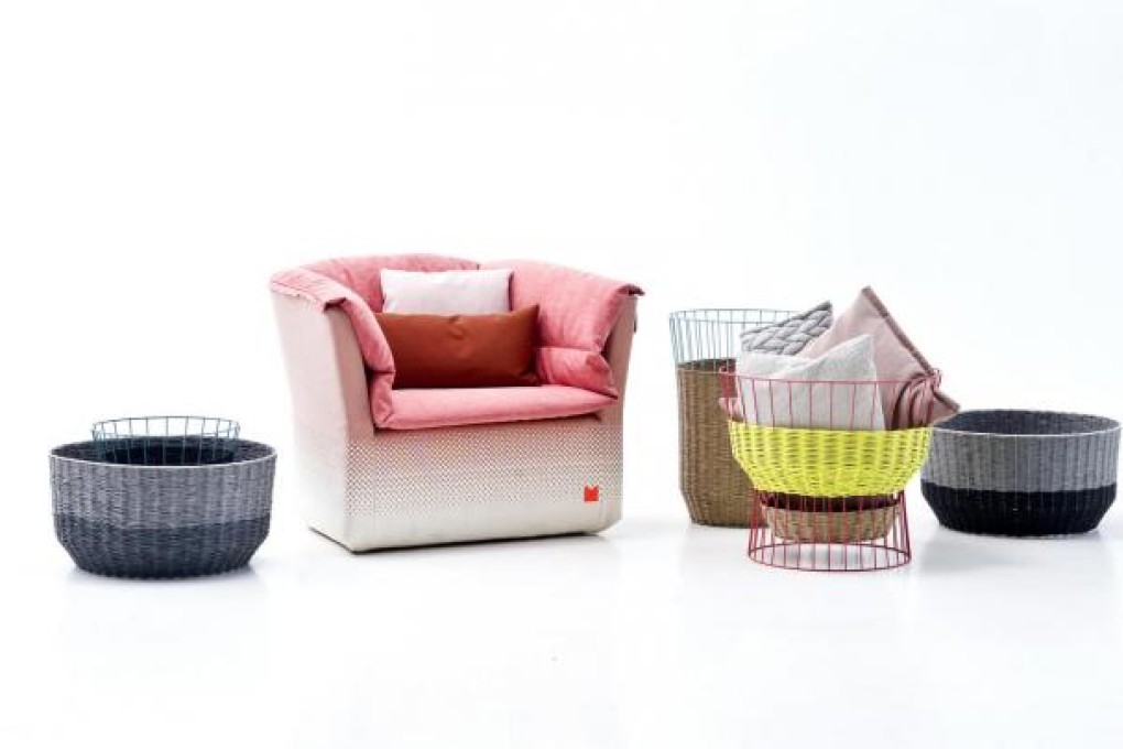 High-profile German designer Sebastian Herkner's line of furniture for Moroso includes an armchair, the Coat, which boasts a non-slip, protective silicone cover.