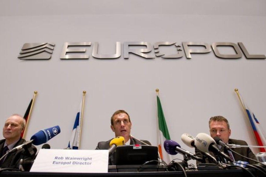 A press conference was held after the police smashed a criminal network suspected of fixing 380 football matches, including in the Champions League and World Cup qualifiers. Photo: AFP