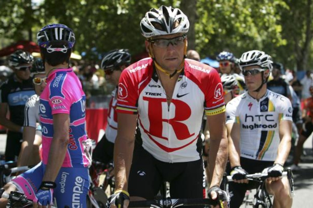 Lance Armstrong competes in the Tour Down Under cycling event in Adelaide, Australia, in 2001. The Australian Crime Commission's findings has "clear parallels" with Armstrong's doping case. Photo: AP