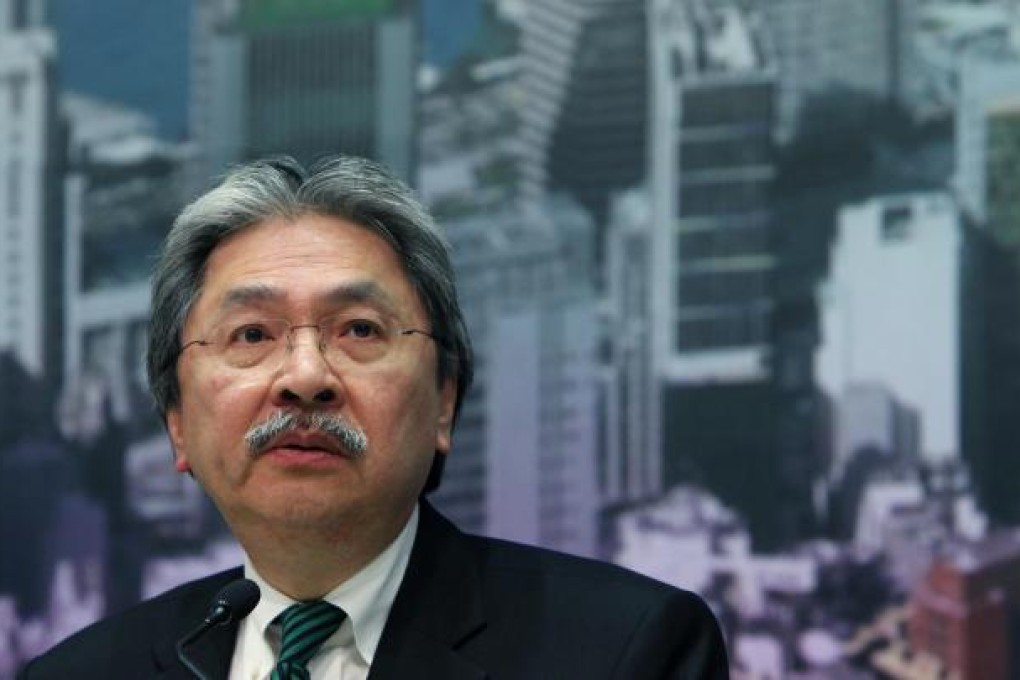 Can John Tsang put a lid on inflation? Photo: Felix Wong