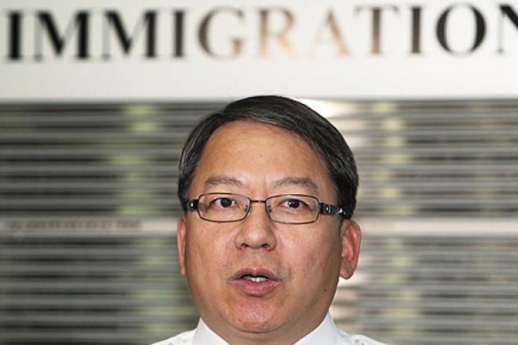 Immigration Director Eric Chan Kwok-ki. Photo: Sam Tsang