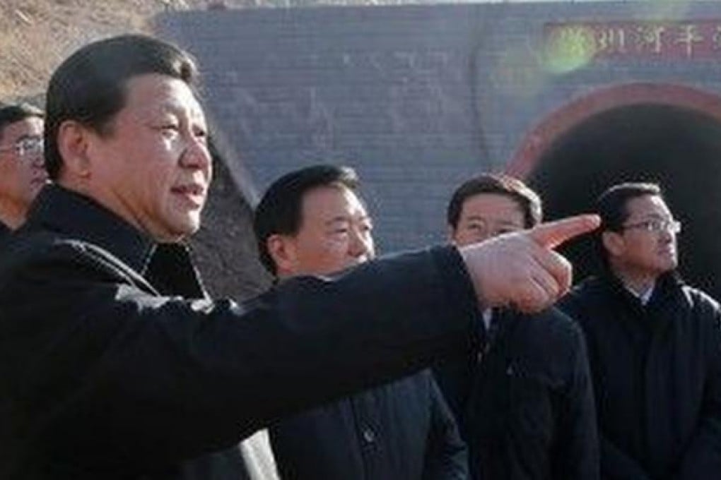 Xi Jinping visited poor farmers in Gansu in early February. Photo: SCMP Pictures