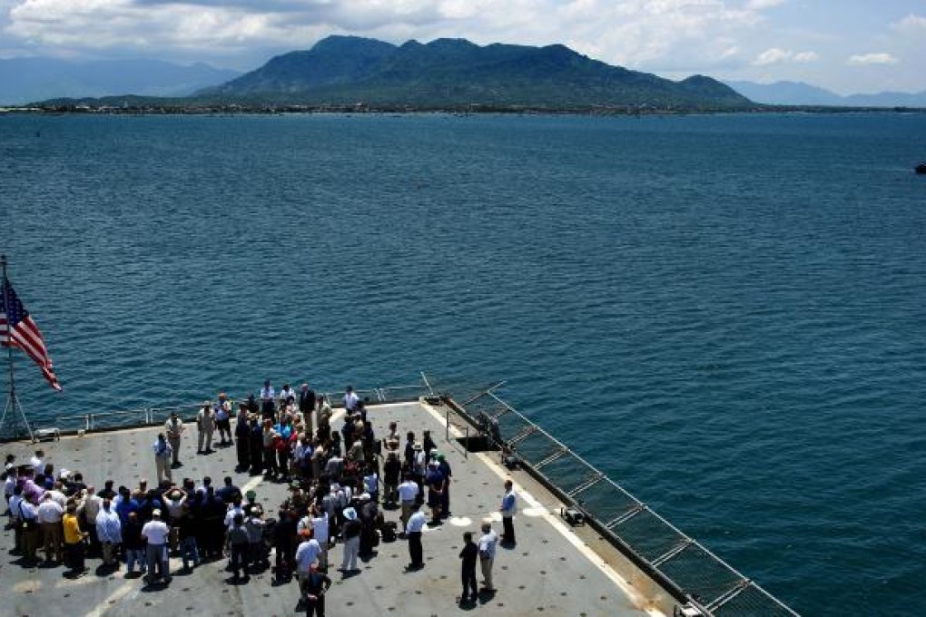 US defence secretary Leon Panetta visited Vietnam's Cam Ranh Bay last year. Photo: AFP