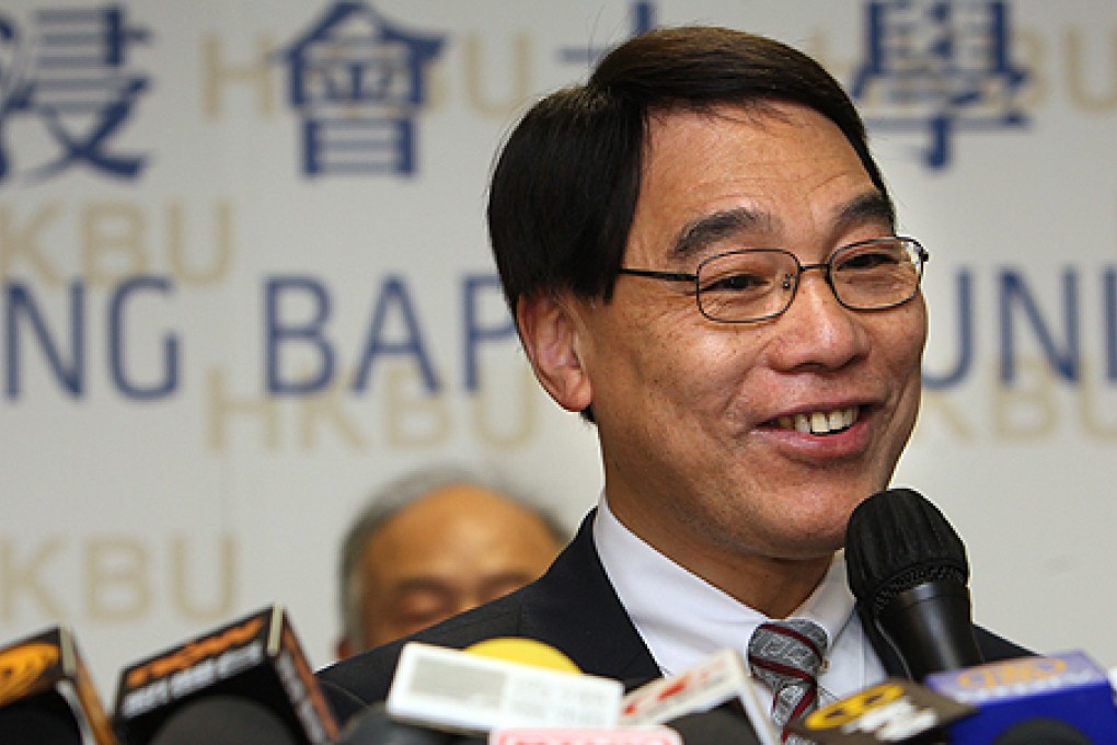 Baptist University president Albert Chan Sun-chi. Photo: Felix Wong