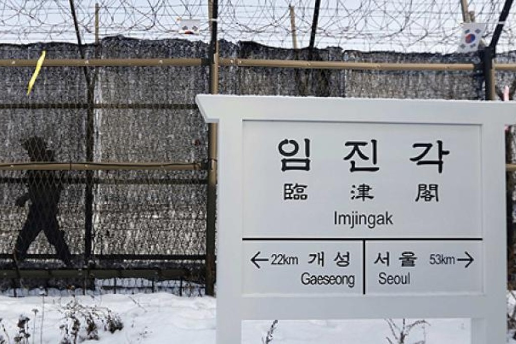 A South Korean soldier patrols an area near the demilitarised zone separating the two Koreas. Photo: Reuters