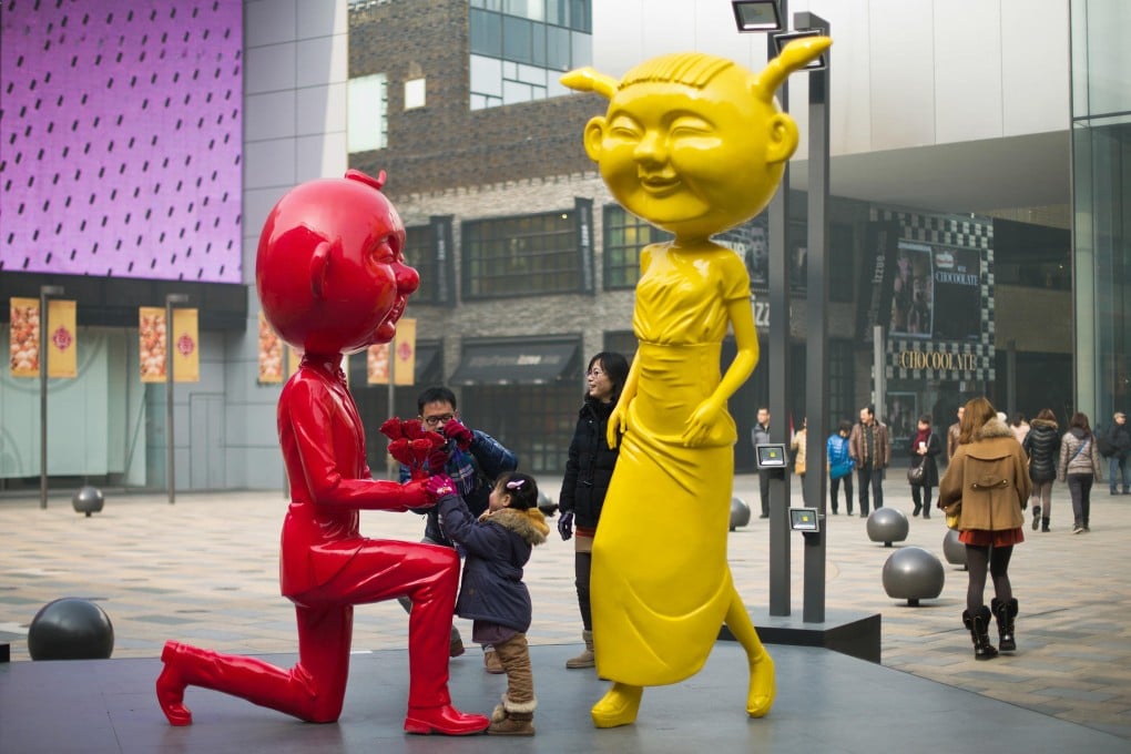 Valentine's Day is big business in the mainland today. Photo: AP