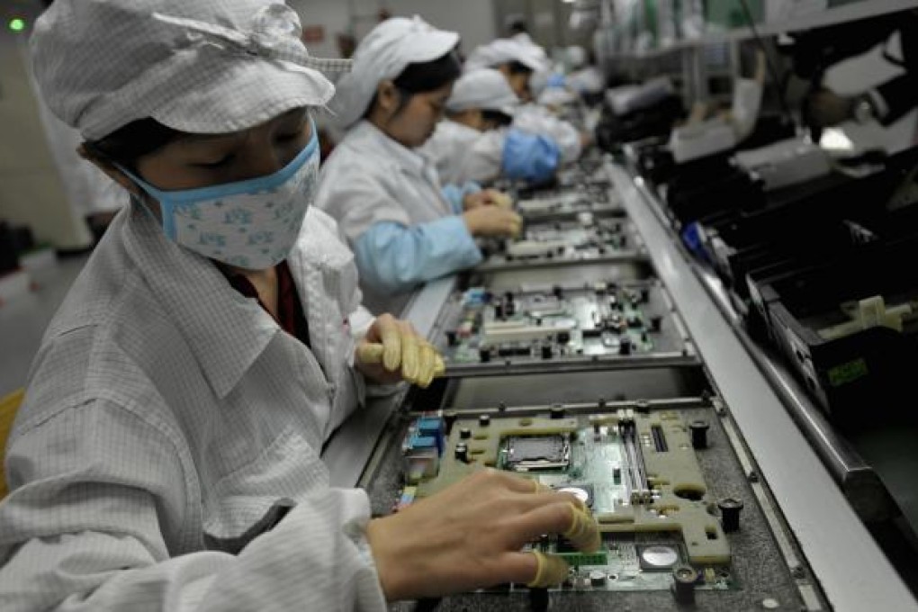 Foxconn's factory in Shenzhen. The group employs about 1.2 million people on the mainland. Photo: AFP