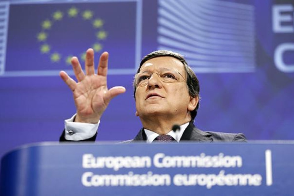 EU Commission President Barroso speaks in Brussels. Photo: Reuters