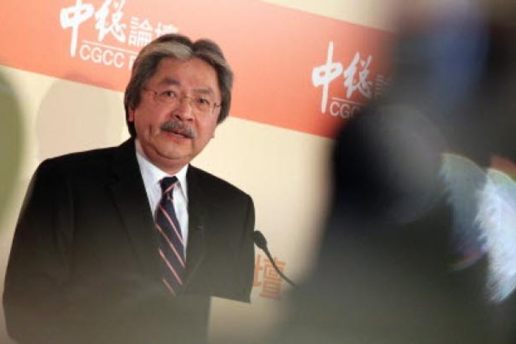 Financial Secretary John Tsang Chun-wah. Photo: SCMP