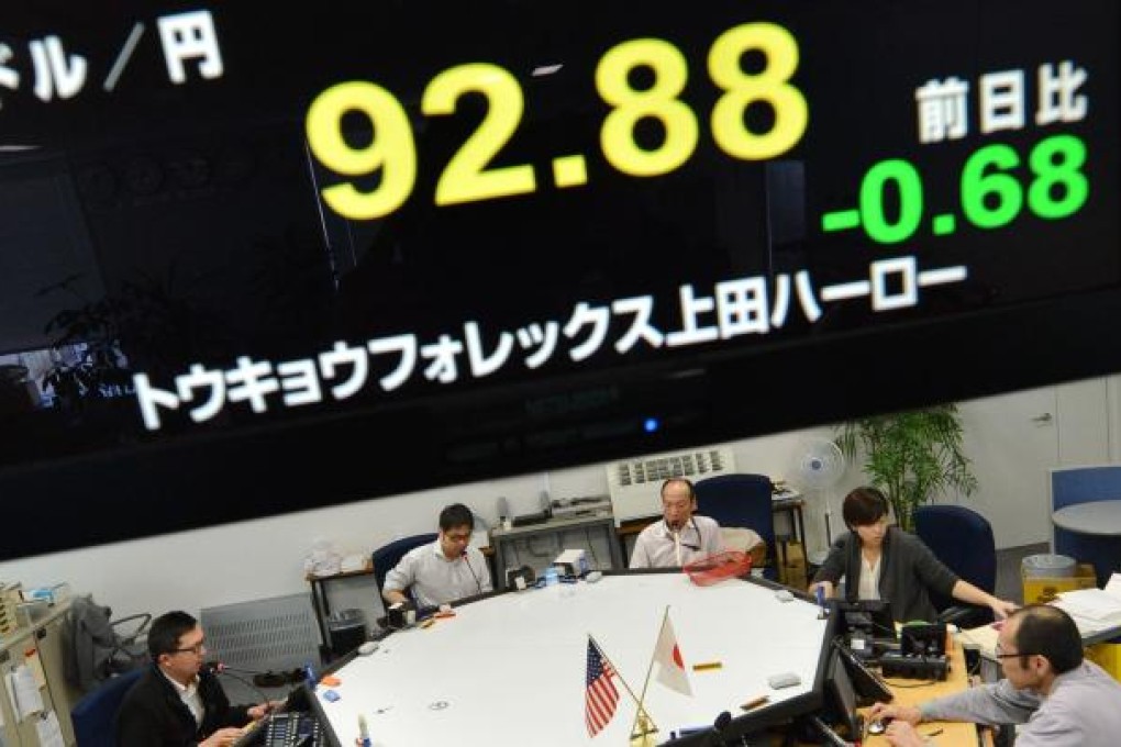 Critics of Japan say the swift depreciation of its currency suggests that it is manipulating its currency, and the issue is likely to be in the forefront of this week’s G20 talks in Moscow. Photo: AFP