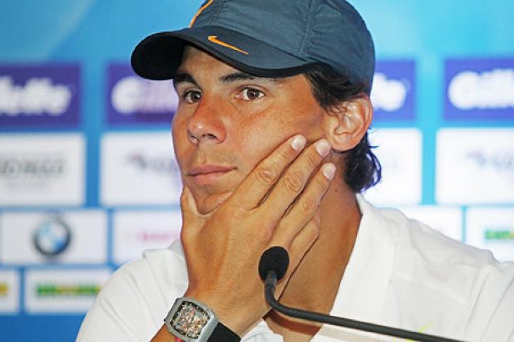 Rafael Nadal will not play his scheduled doubles match at the Brazil Open on Wednesday. Photo: Xinhua