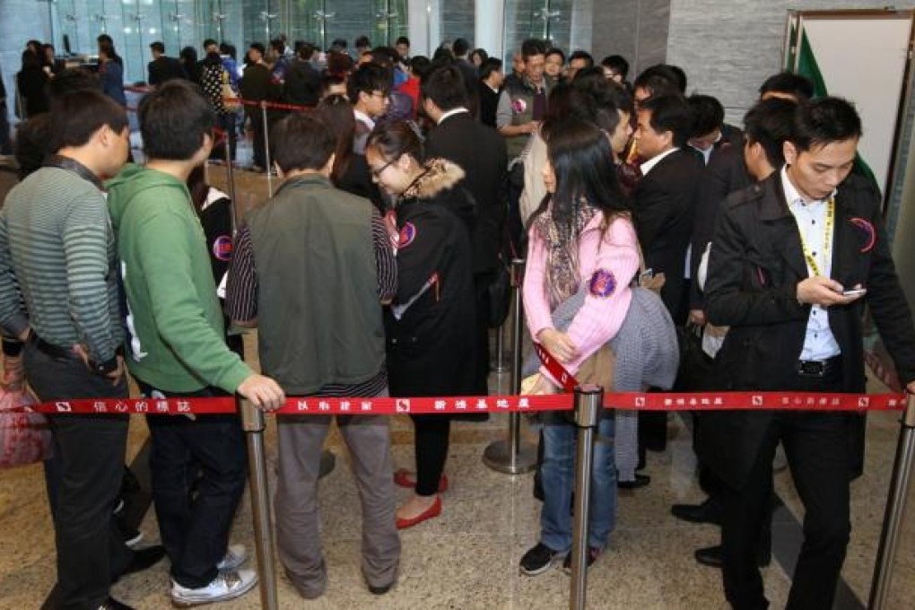 Sun Hung Kai Properties starts the sales of Residence 88, a residential project in Yuen Long at International Commerce Centre in West Kowloon. Photo: Edward Wong