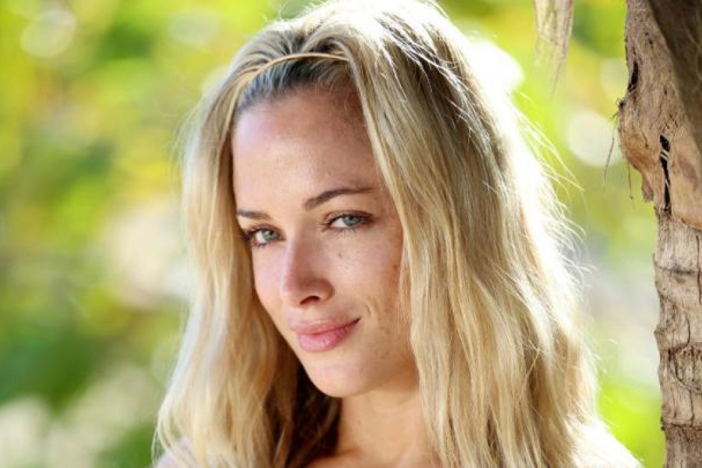 Reeva Steenkamp on the set of the reality show. Photo: AP