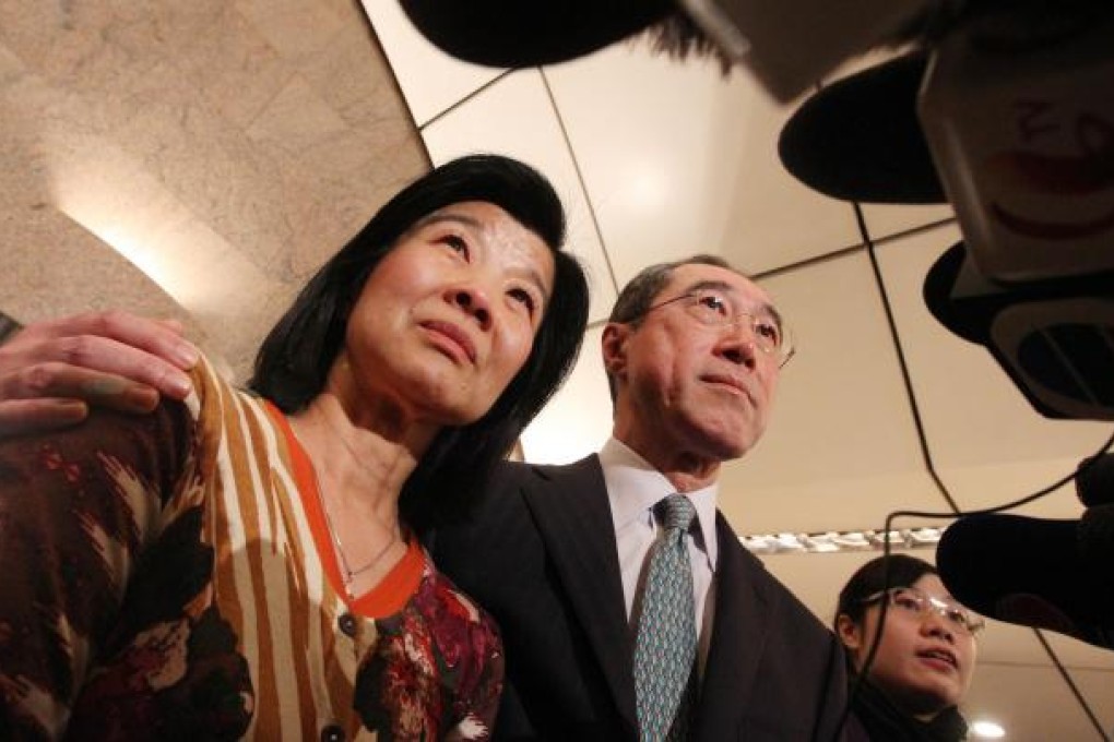 Tang and his wife. Photo: Nora Tam