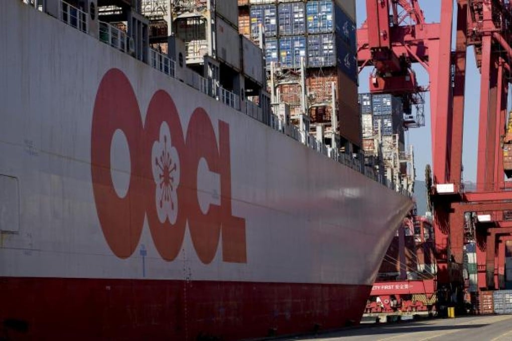 Repairs to OOCL Brussels may cost US$2.25 million. Photo: Bloomberg