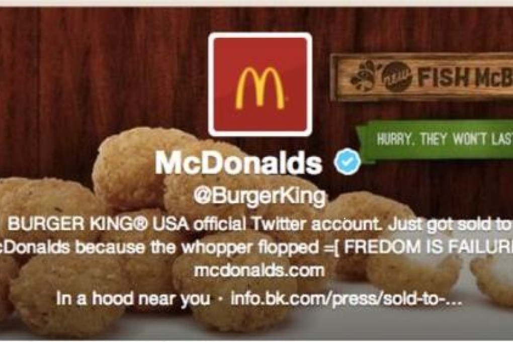 Hackers target Burger King's Twitter account