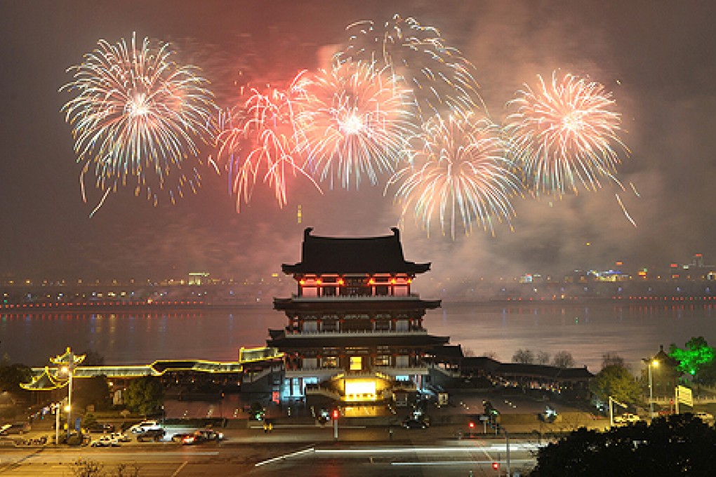Lunar New Year fireworks light up the sky in Changsha, Hunan province. Photo: Xinhua