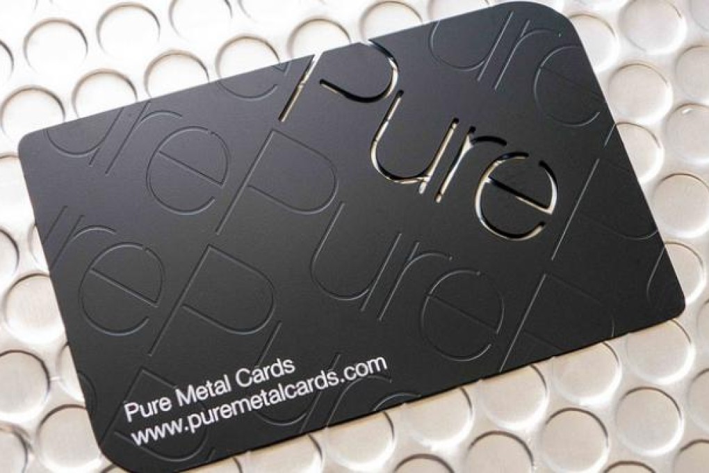 A sample of product from Pure Metal Cards.