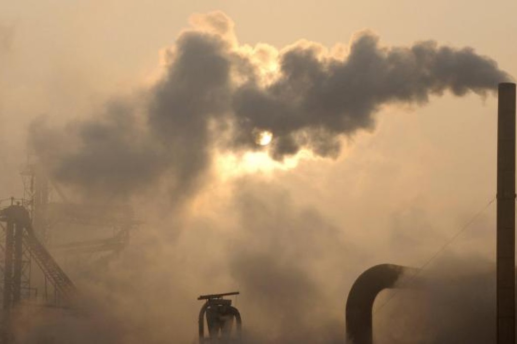 Cement plants are among the polluting industries that will have to meet Beijing's emission limits to gain environmental approval. Photo: AP