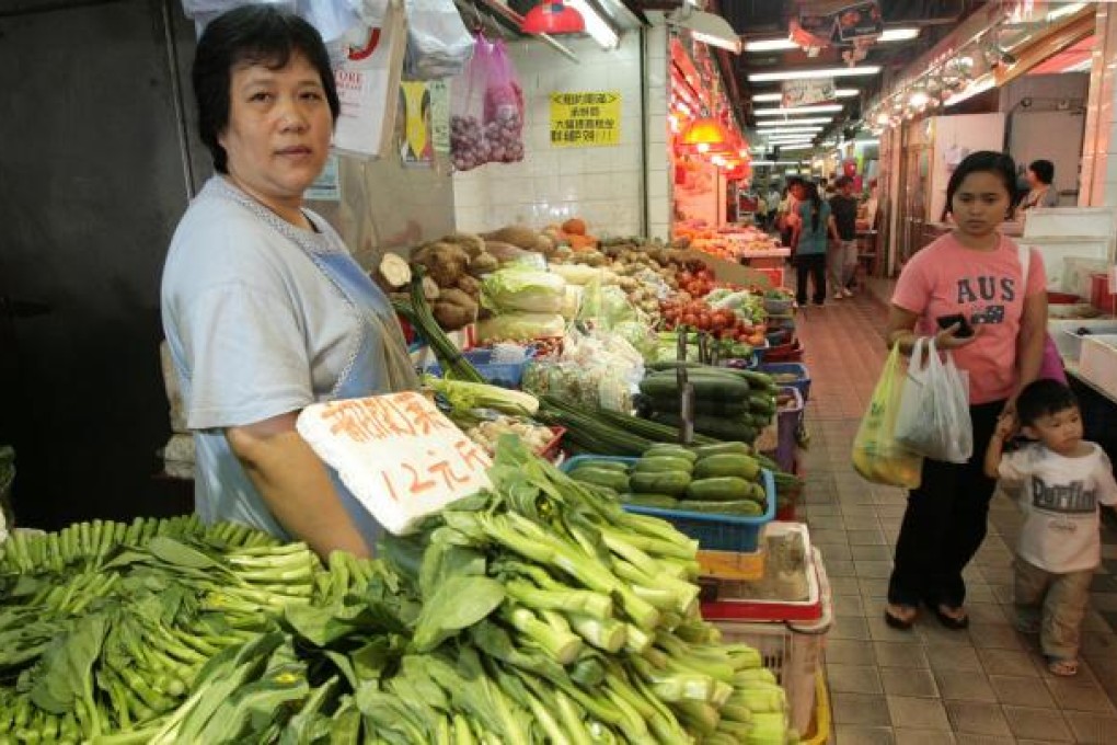 A vendor objects to high rent rises. Photo: David Wong