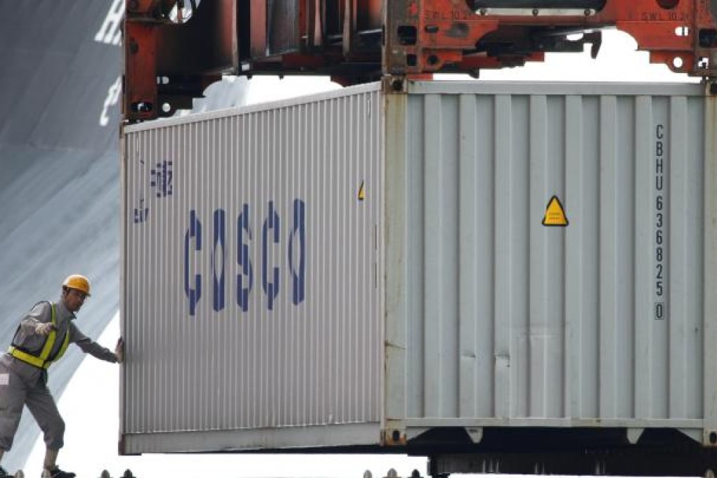 Cosco International, the trading wing of China Ocean Shipping Group, is considering a move into ship leasing. Photo: Bloomberg