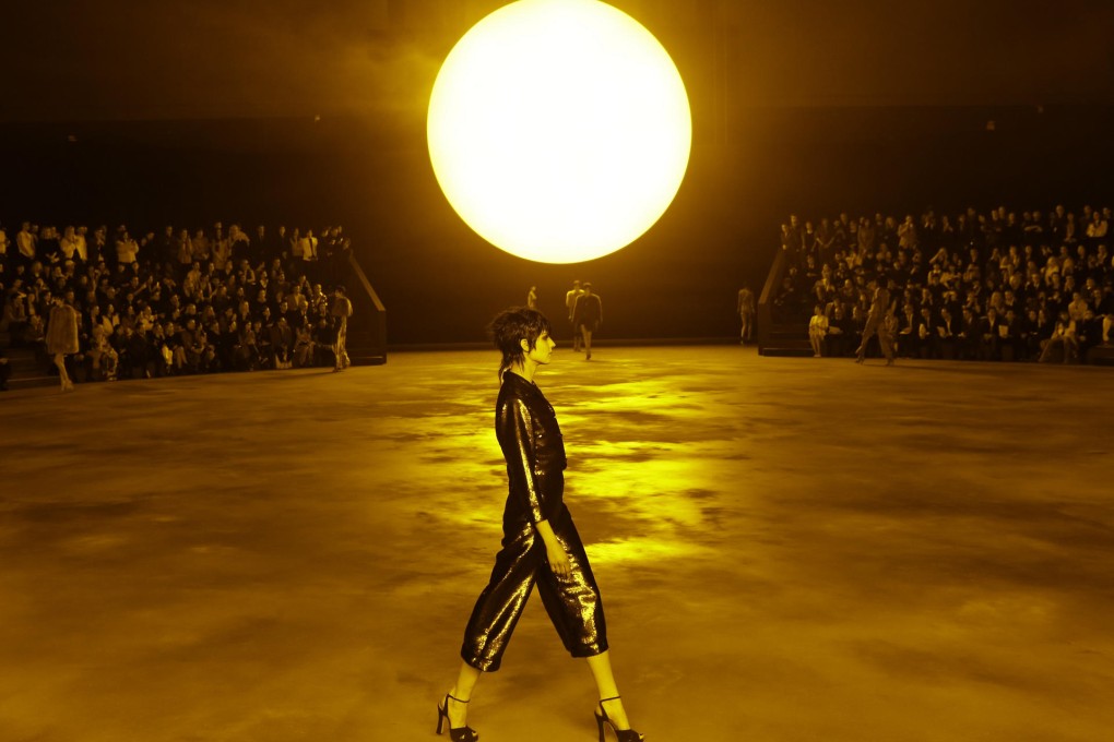 Marc Jacobs had an arena-style set at New York Fashion Week. Photo: AP