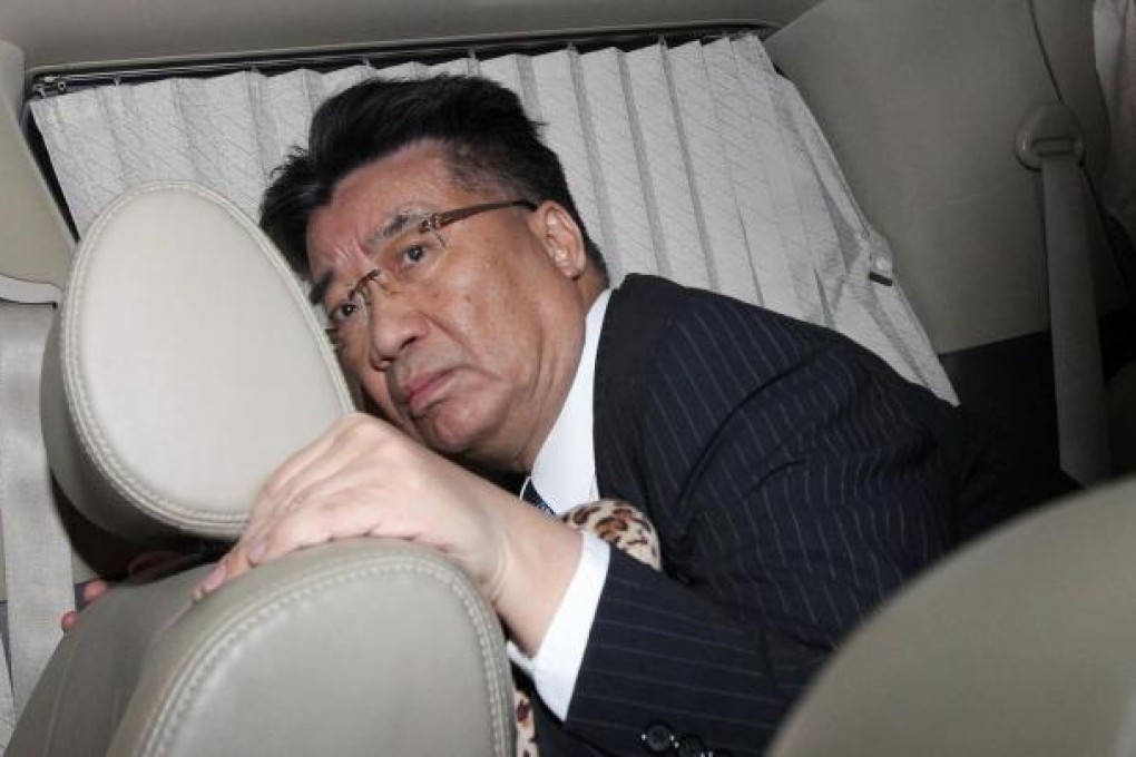 Lew Mon-hung shuns limelight last night. Photo: David Wong