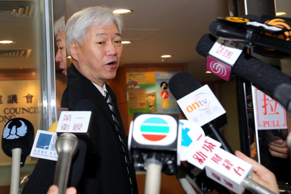 Joseph Tung, executive director of the Travel Industry Council, has waited in vain for the boss of 3A Holidays to turn up. Photo: Dickson Lee