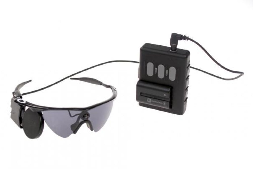 The artificial retina developed by scientists to restore partial vision to people who suffer from a certain type of blindness. Photo: Reuters