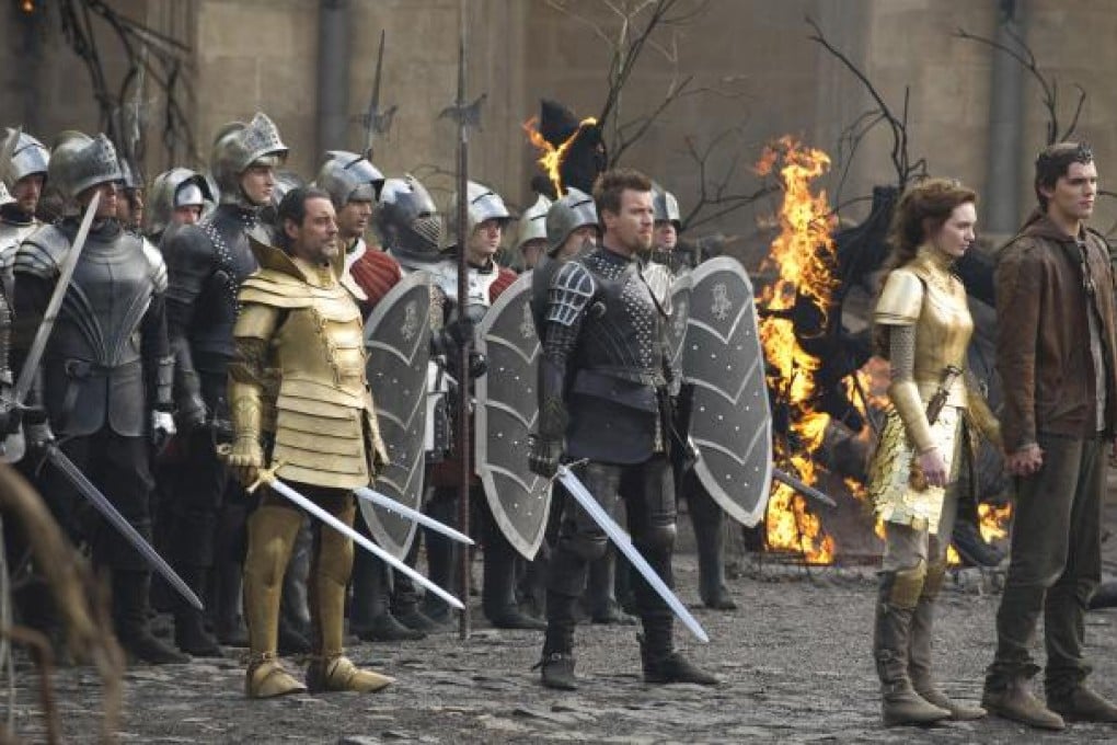 Nicholas Hoult (far right) in 'Jack the Giant Slayer'.