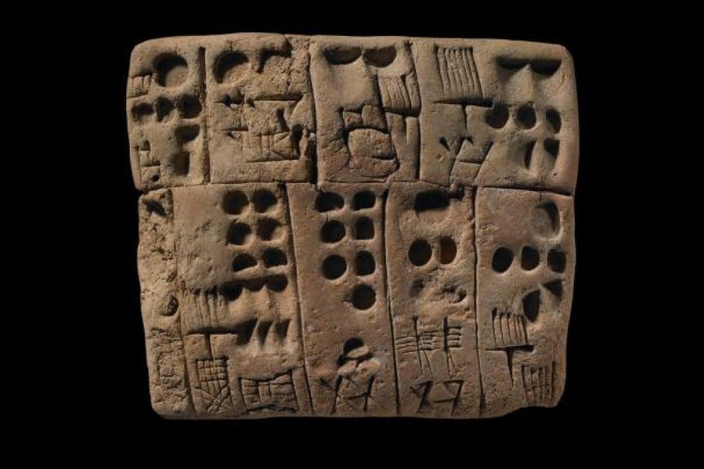 An administrative tablet showing allocations of barley. Photo: The Trustees of the British Museum