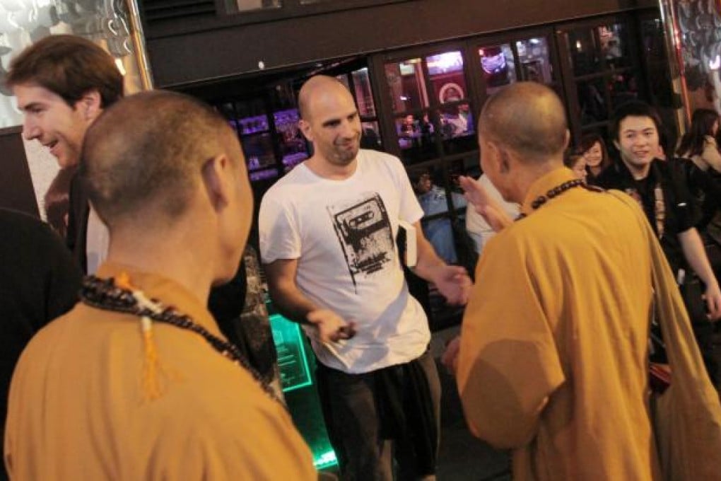 Bogus monks at Lan Kwai Fong