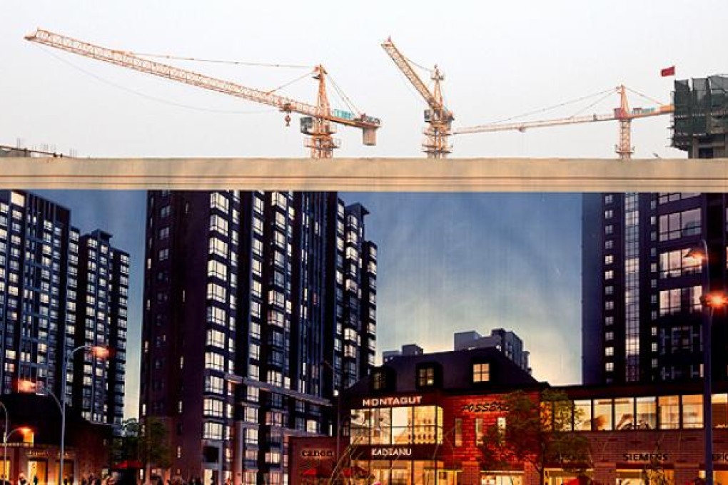 A construction site in Beijing. Observers expect new curbs as house price rises speed up. Photo: AP