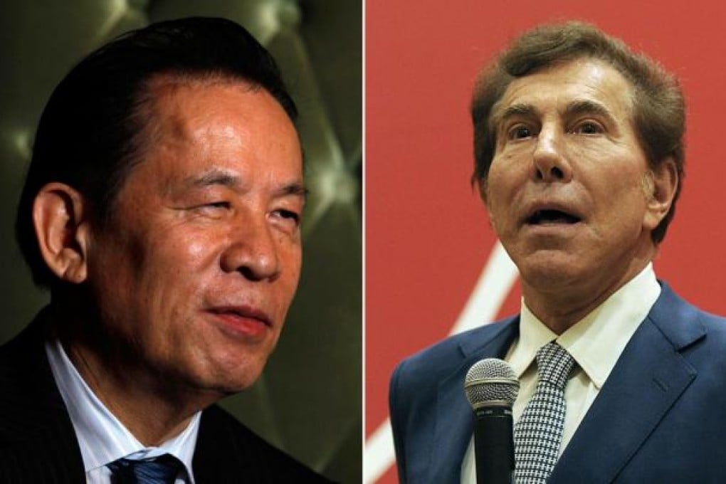 The conflict between Kazuo Wada and Steve Wynn has taken a further turn with Wada leaving the Wynn Resorts board. Photos: Reuters, AFP