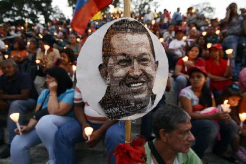 Supporters of Venezuelan President Hugo Chavez attend an open-air mass in Caracas. Photo: AFP